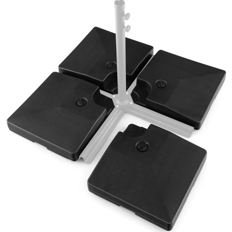 4-Piece 20L Cantilever Offset Patio Umbrella Base