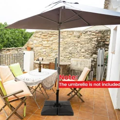 4-Piece 20L Cantilever Offset Patio Umbrella Base