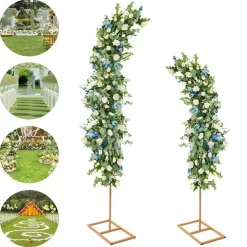 2-Piece Metal Wedding Arch Frame Set