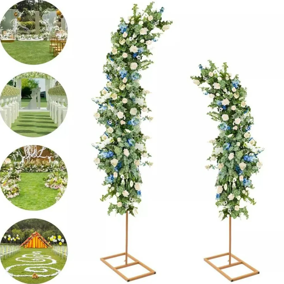 2-Piece Metal Wedding Arch Frame Set
