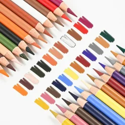 24-Piece Pastel & Skin Tone Charcoal Colored Pencils – Drawing & Sketching Set