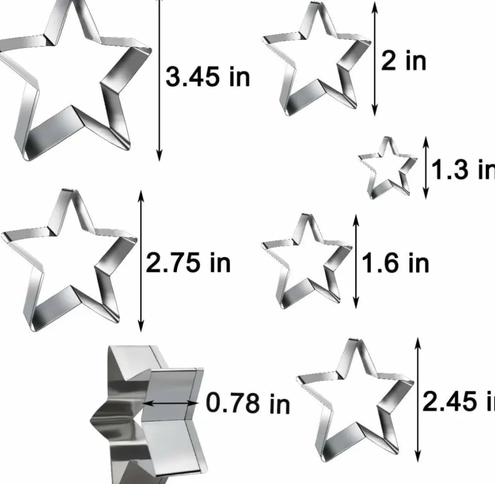 12-Piece Round Cookie Cutter Set - Stainless Steel Baking Molds
