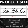 12 Pieces Alphabet Line for Classroom Wall