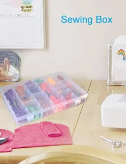 4 Pieces Bead Organizer 36 Grids Clear Plastic Parts Organizer Box 3600 Tackle Box Craft Storage Compartment Divided Container