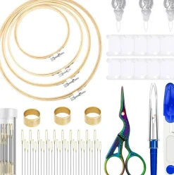 53 Pieces Cross Stitch Tool Embroidery Starter Kit