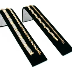 11 Piece Set Black Velvet Jewelry Displays Busts