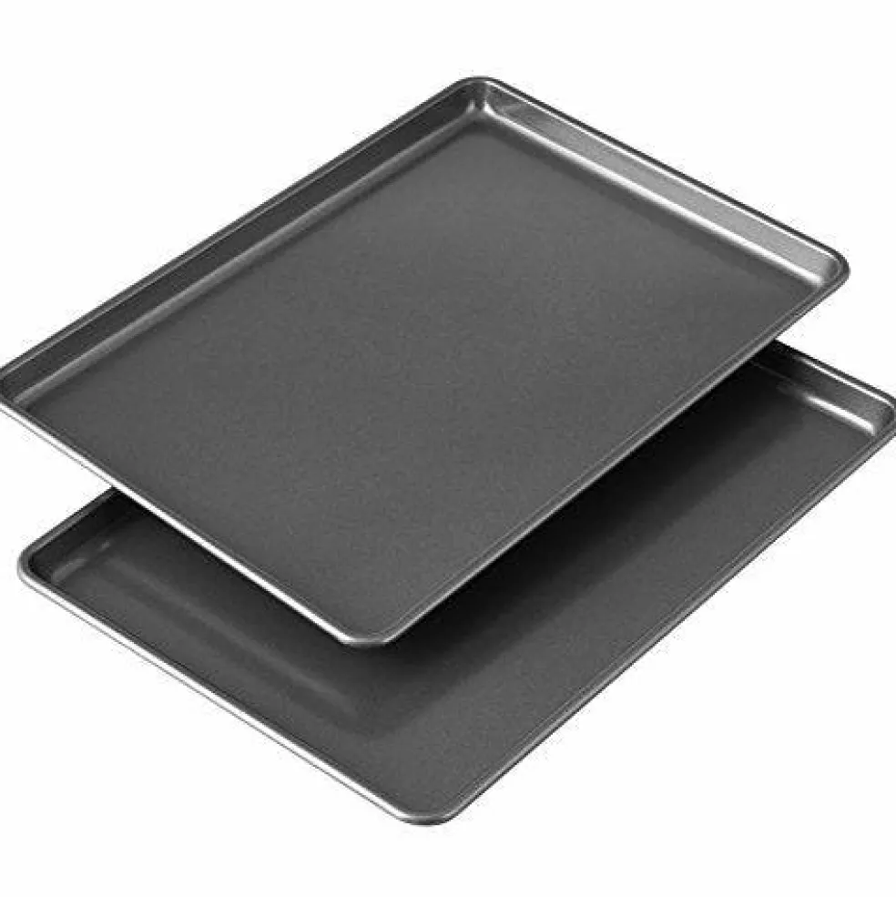 2 Piece Set Easy Layers Sheet Cake Pan, , Rectangle Steel Sheet Pan
