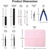 12 Pieces Mandala Crafts Model Tool Kit - Hobby Building Tool Hardware Basic Set with Hobby Clippers Model Tweezers for Plastic Model Car Dollhouse