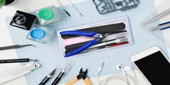 12 Pieces Mandala Crafts Model Tool Kit - Hobby Building Tool Hardware Basic Set with Hobby Clippers Model Tweezers for Plastic Model Car Dollhouse