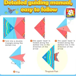 308-Pieces Origami Paper Set with Instruction Book