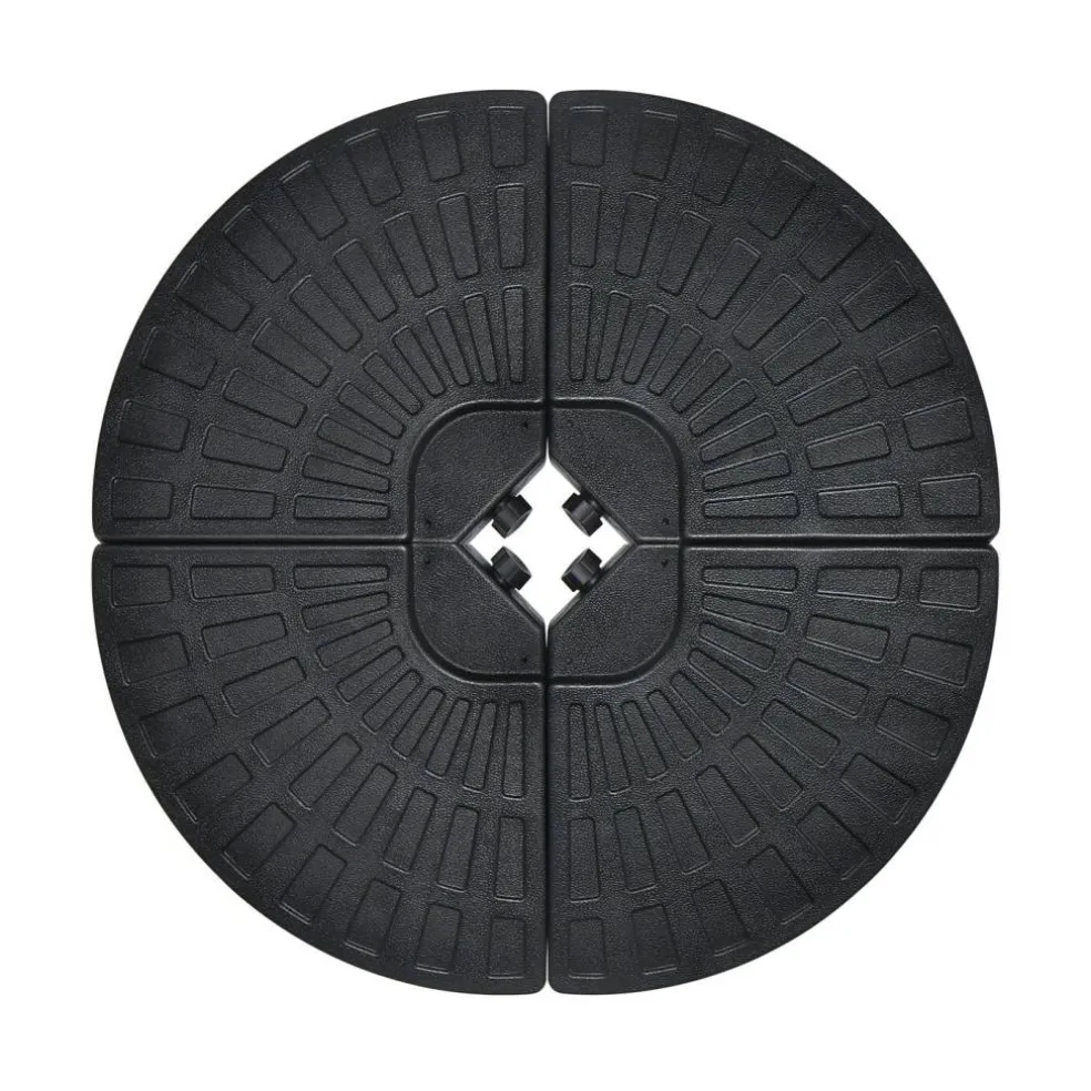 4 Pieces Outdoor Cantilever Offset Patio Umbrella Base