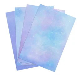 4 Pieces Printed Aida Cloth 14 Count Cross Stitch Fabric, Embroidery Cloth, 18 x 12 Inch, Starry Sky Printed Patterns