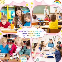 320 Pieces Punch Cards, Incentive Loyalty Reward Card Student Awards Loyalty Cards for Business, Classroom, Kids Behavior, Students, Teachers, 3.5 x 2 Inch, 4 Styles (20 Punches)