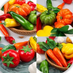 16 Pieces/Set Artificial Vegetables