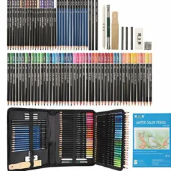 96 Pieces Sketching and Drawing Colored Pencils Set,Art Supplies Painting Graphite Professional Art Pencils Kit,Gifts for Teens & Adults Drawing Charcoal Tool Set
