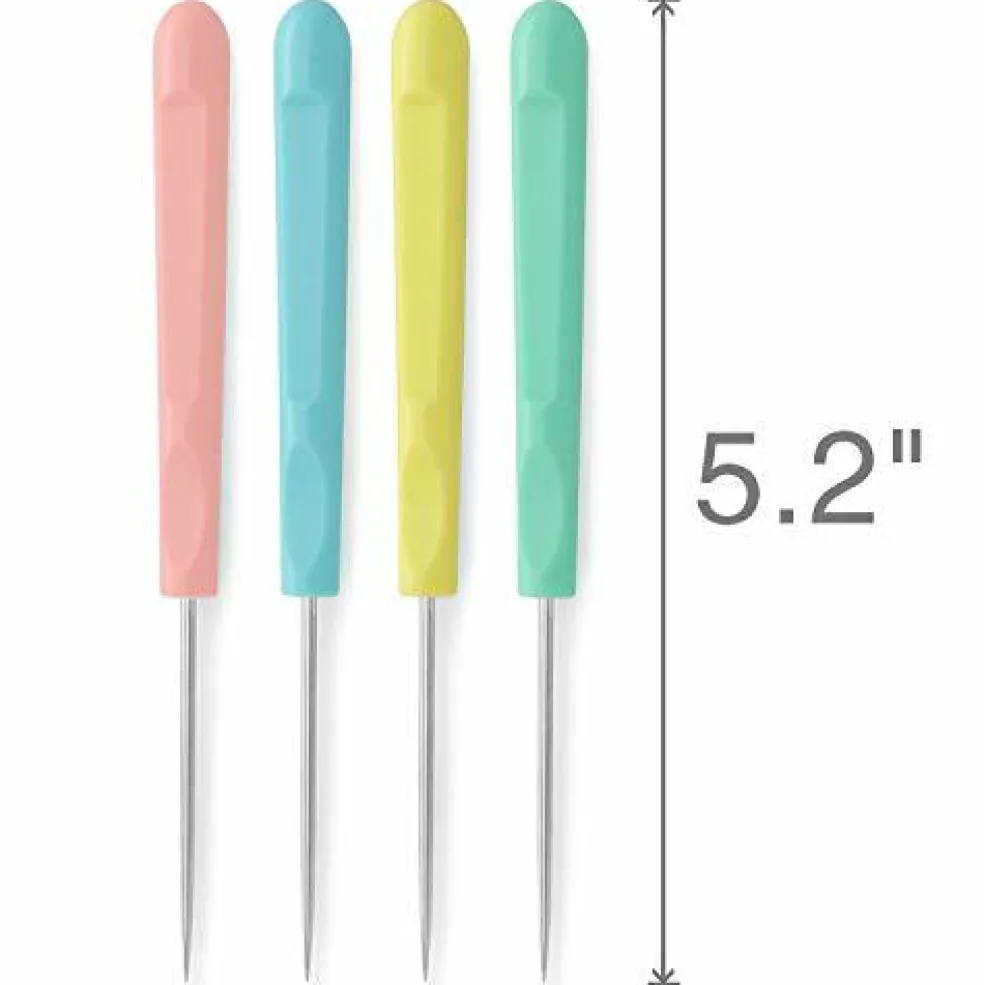 4 Pieces Sugar Stir Needle Scriber Needle Cookie Decorating Supplies Tool 5.2 Inches