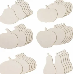 36 Pieces Unfinished Wood Pumpkin Cutout Shapes 6 Inch