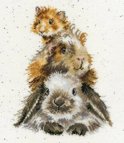 Piggy in the Middle Counted Cross Stitch Kit by Bothy Threads XHD65