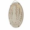 15.5" Pineapple DIY Round Plywood & Woven Straw Plaque by Make Market®