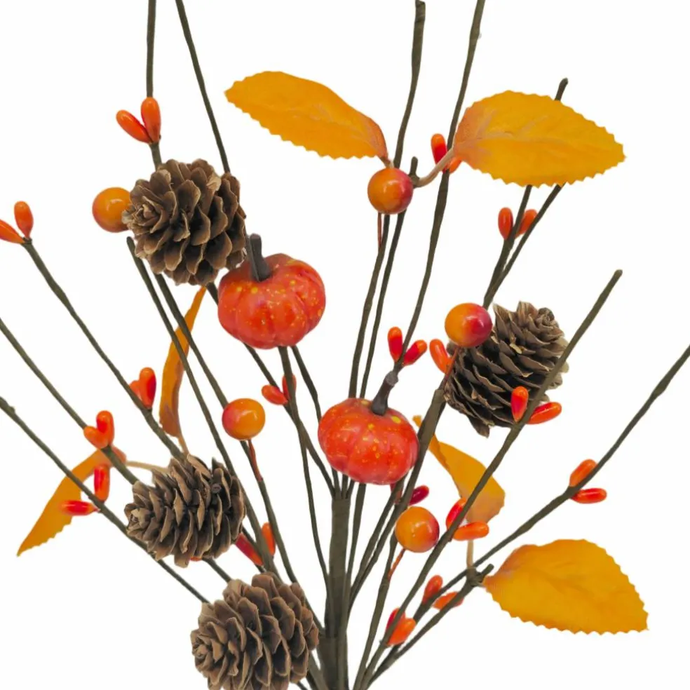 12" Pinecone & Pumpkin Pick by Ashland®