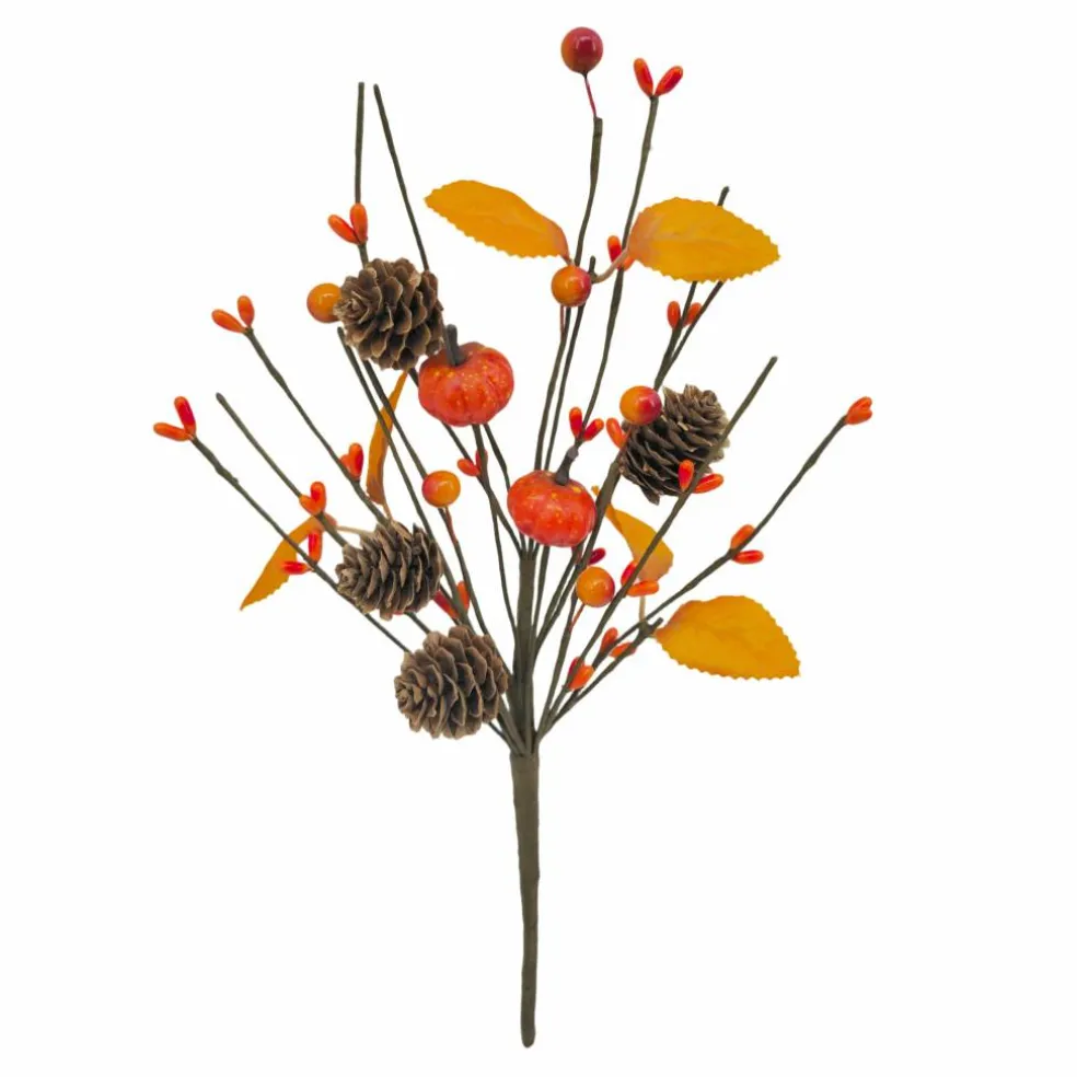 12" Pinecone & Pumpkin Pick by Ashland®