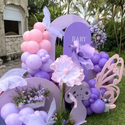 Pink and Purple Party Balloons, 50Pcs 12 Inch Purple Pink Balloons, Metallic Pink Purple Latex Balloons Birthday Party Balloons for Girls Birthday Baby Shower Wedding Party Decorations