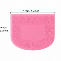 Pink Cake Scraper & Icing Smoother | Buttercream, Frosting & Cake Decorating Tool