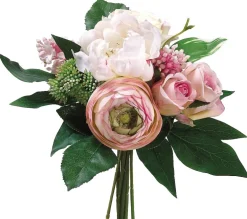 Pink & Cream Peony, Rose & Lilac Bouquet