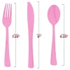 Pink Disposable Plastic Party Cutlery Set (600 Guests)