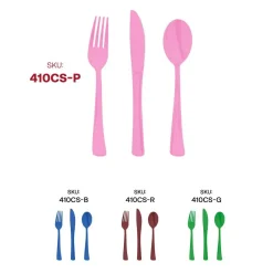 Pink Disposable Plastic Party Cutlery Set (600 Guests)