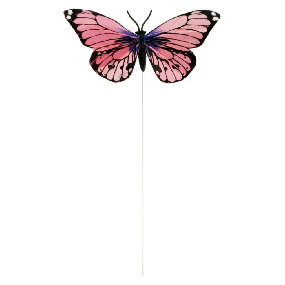 Pink Feather Butterflies, 6ct. by Ashland®