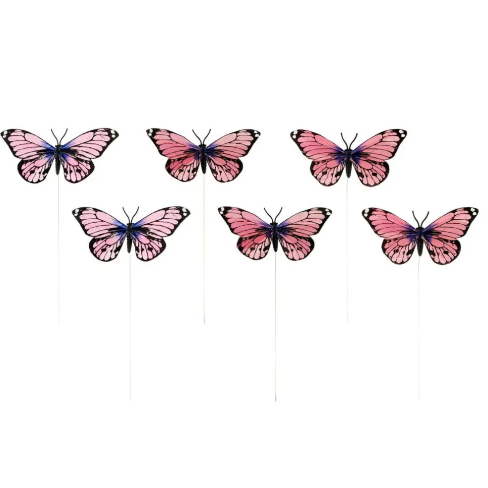 Pink Feather Butterflies, 6ct. by Ashland®