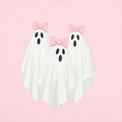 Pink Ghostly Trio Adult T-Shirt