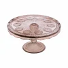 10" Pink Glass Cake Stand by Celebrate It™