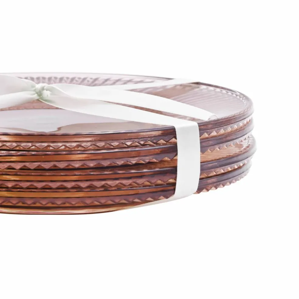 9" Pink Glass Plates, 4ct. by Celebrate It™