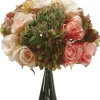 Pink & Green Hydrangea, Rose & Sedum Bouquet
