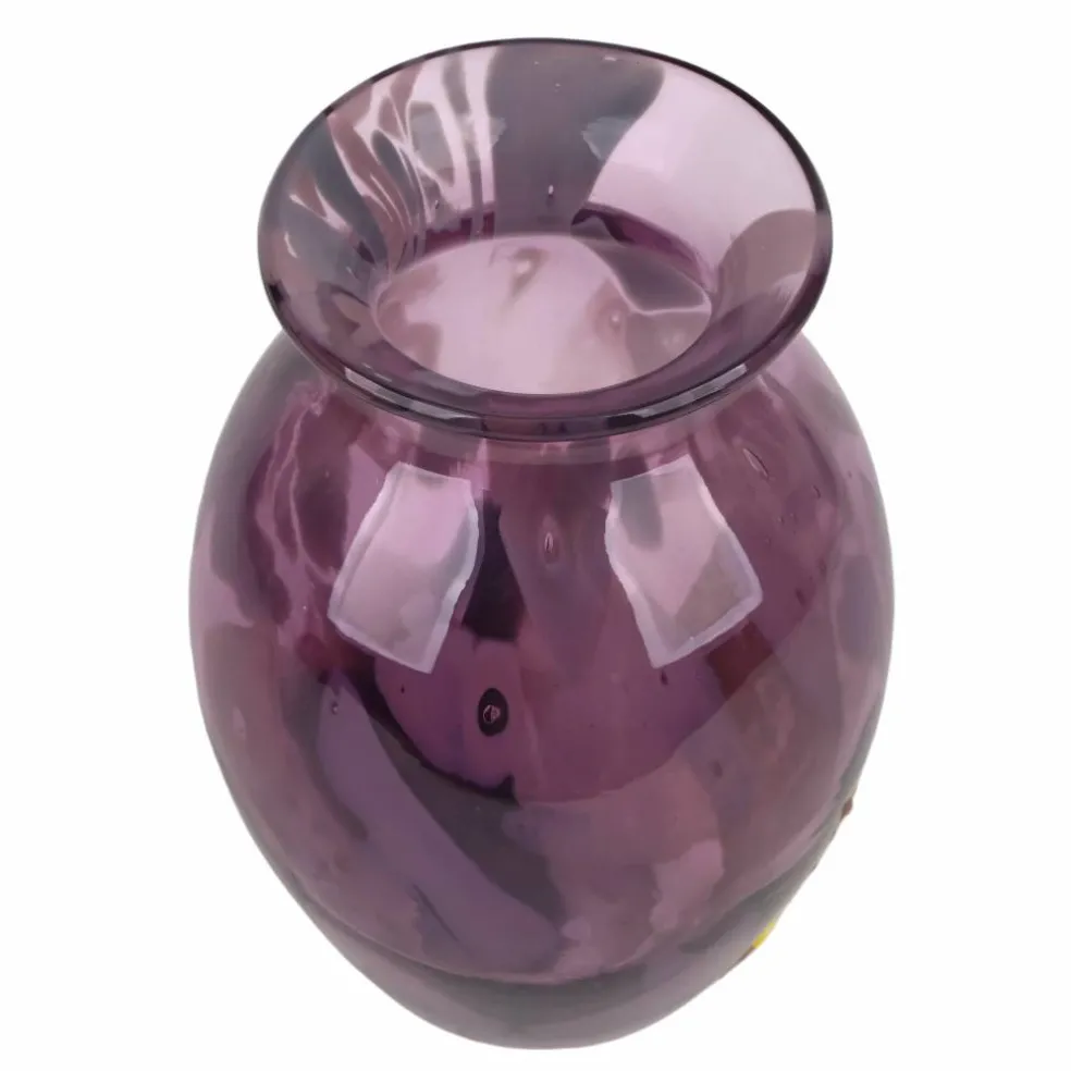7.75" Pink & Light Brown Glass Vase by Ashland®