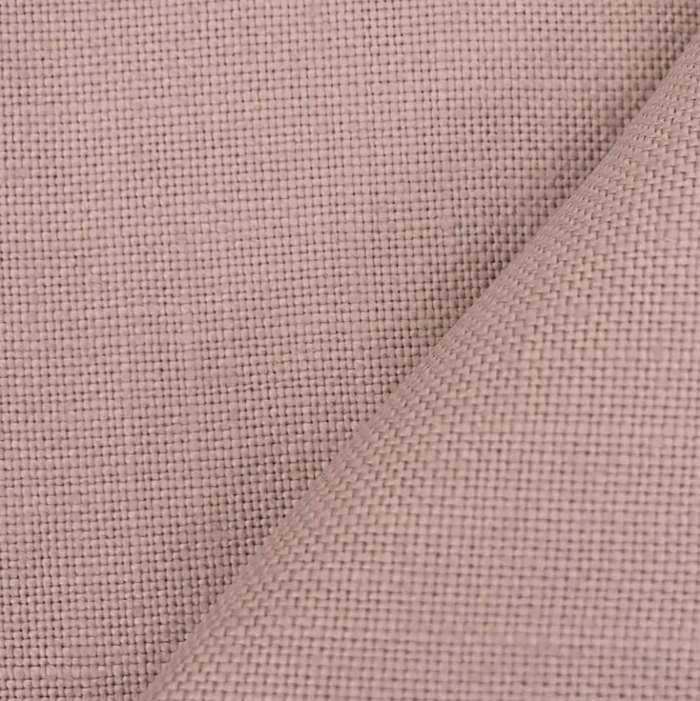 Pink Moygashel Solid Woven Irish Linen Home Decorating Fabric By the Yard