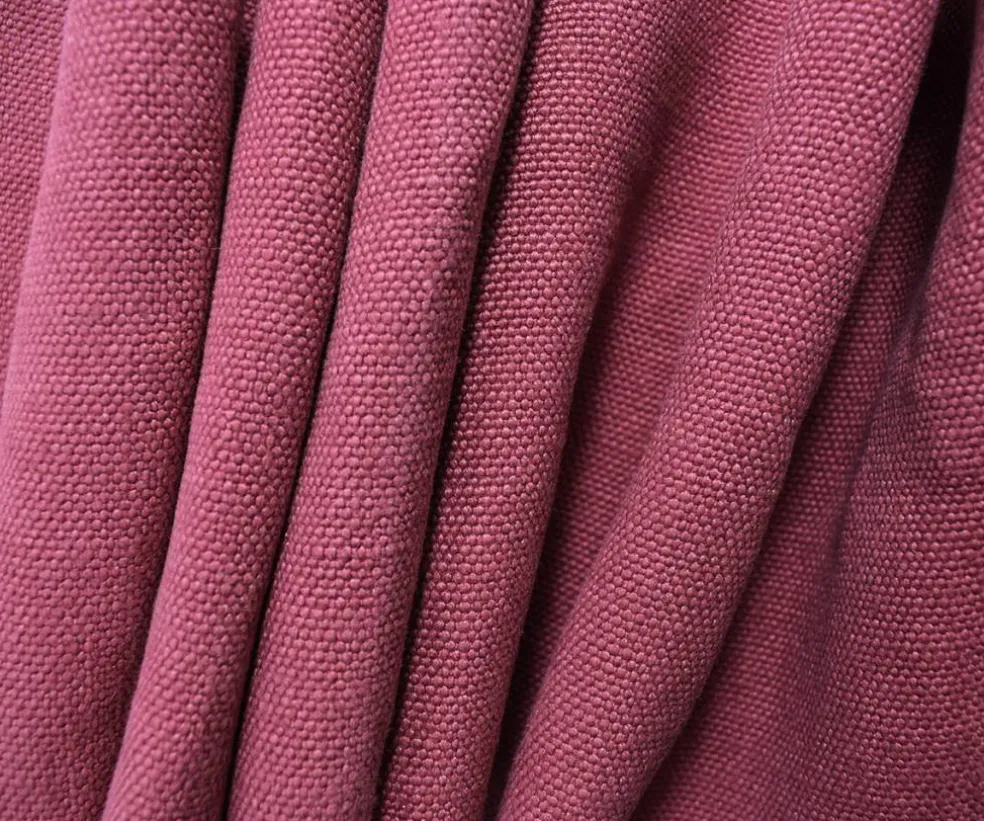 Pink Moygashel Washed Irish Linen Solid Home Decorating Woven Fabric By the Yard