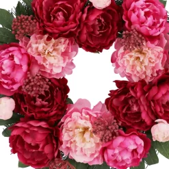 22" Pink Peony Mix Real Touch Wreath by Ashland®