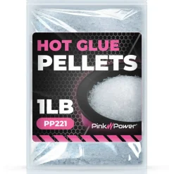 Pink Power 1 lb Hot Glue Pellets - Hot Melt Adhesive for PP220 Hot Glue Pot, Mini Glue Skillet for Floral Arrangements, Crafts & DIY Projects