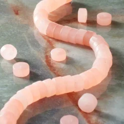 Pink Quartz Matte Heishi Beads by Bead Landing™