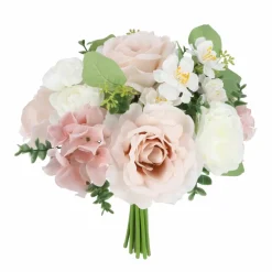 13" Pink Rose & Hydrangea Mix Bush by Ashland®