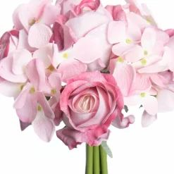 11" Pink Rose & Hydrangea Real Touch Stem Bundle by Ashland®