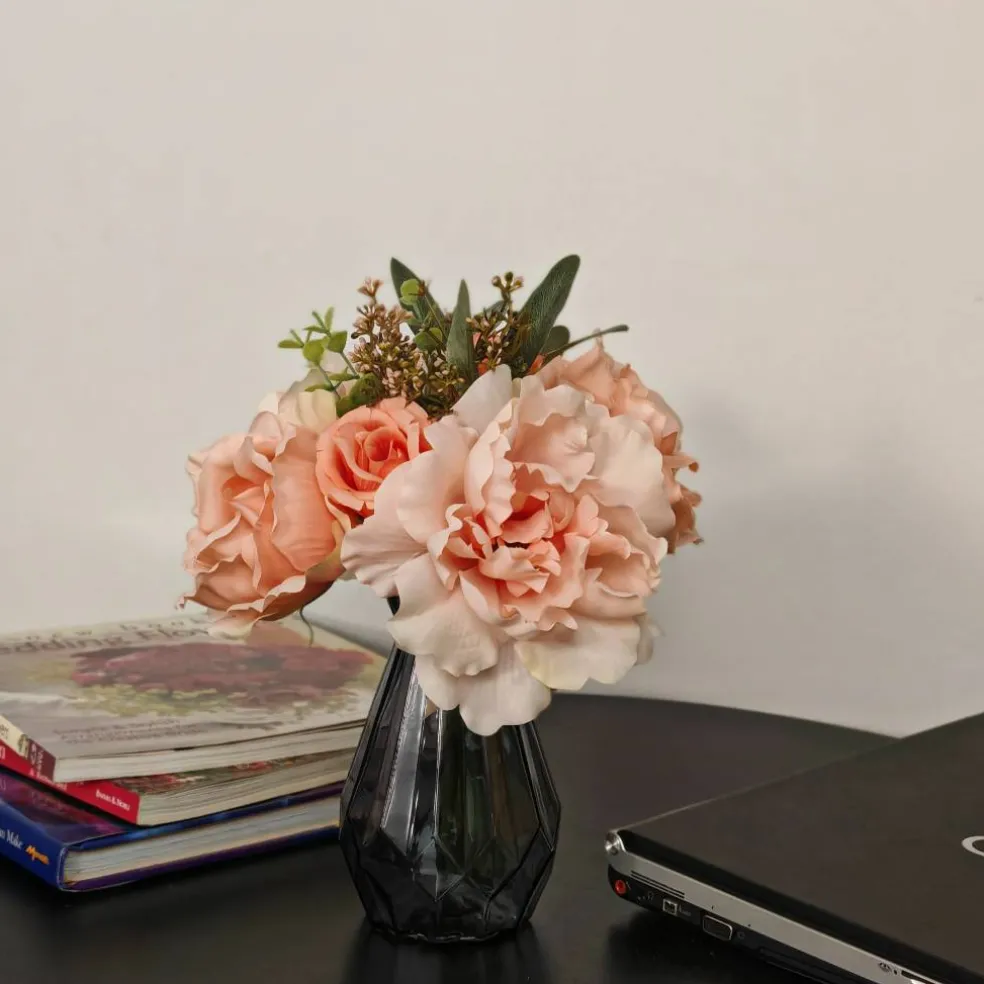 11" Pink Rose & Peony Bouquet by Ashland®