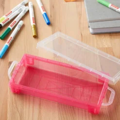 Pink Stacking Pencil Box by Simply Tidy™