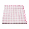 Pink & White Gingham Scallop Lunch Napkins, 20ct. by Celebrate It™