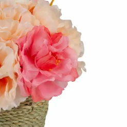 6" Pink & White Potted Peony Arrangement