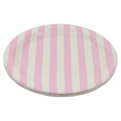 7" Pink & White Striped Plates, 10ct. by Celebrate It™