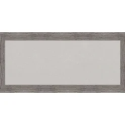 Pinstripe Plank Grey Narrow Framed Corkboard, Grey Cork